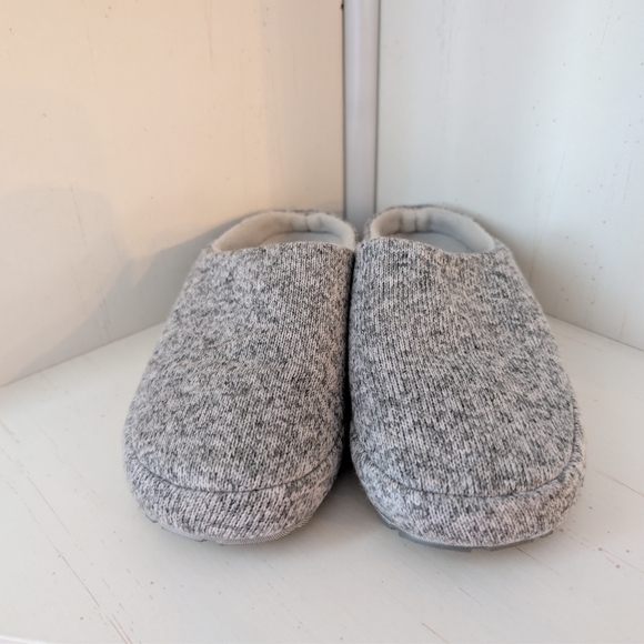 ​L.L. Bean Women's Sweater Fleece Slippers Scuff Gray Heather Size 6 M ID 504789 - Picture 4 of 5